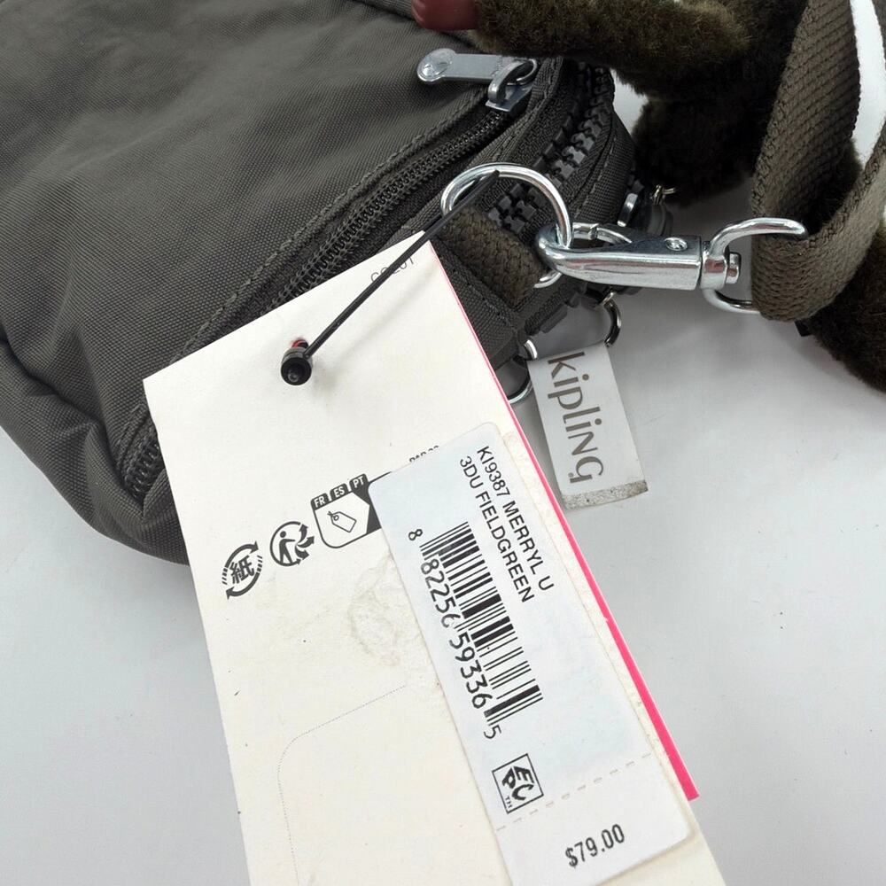 Kipling Field Green Merryl U 2 Crossbody Bag - Picture 6 of 11